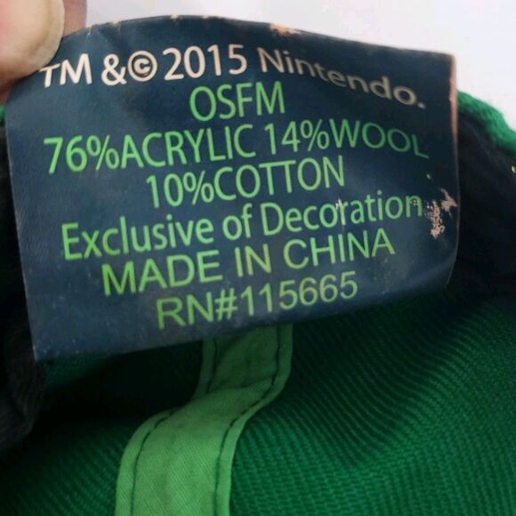 THE LEGEND OF ZELDA SNAPBACK HAT Green&Gold triforce logo FlatBill Link WOOL Men - Picture 10 of 10